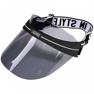 Visors Sun UV Protection Visor- Sport Sun Visor Hat with Adjustable Elastic Strap for Women Men - Gray - C318UXGQTWY $21.00