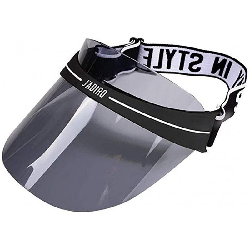 Visors Sun UV Protection Visor- Sport Sun Visor Hat with Adjustable Elastic Strap for Women Men - Gray - C318UXGQTWY $12.99