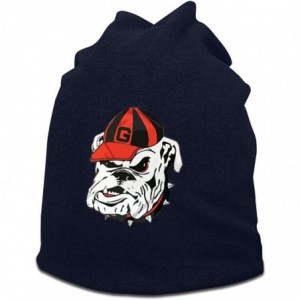 Skullies & Beanies Georgia Bulldogs Logo Beanie Hat Slouchy Ski Cap for Women - Navy - C018Y0A9HW8 $19.42