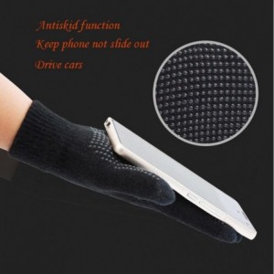 Skullies & Beanies Winter Gloves Women Touch Screen Warm Ski Snow Knit Gloves Outdoor Mittens - Brown - C31867AYHNK $8.24