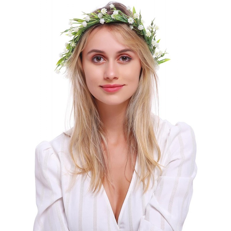 Headbands Christmas Flower Crown Vintage Nature Berries Festival Woodland Wedding Headband HD-02 - Z Ivory Crown - CB1898KMMA...