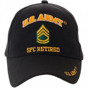 Baseball Caps Officially Licensed US Army Retired Baseball Cap - Multiple Ranks Available! (Sergeant First Class) - CF1829AZO...