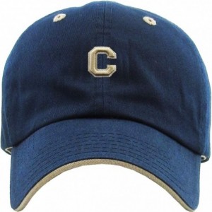Baseball Caps A-Z Name Initial Alphabet Letter Baseball Cap for Teams Great Gift for Family Husband Wife Mom Dad Kids - Navy ...