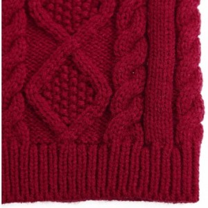 Skullies & Beanies Unisex Adult Winter Warm Slouch Beanie Long Baggy Skull Cap Stretchy Knit Hat Oversized - Red - CP1291EZM1...