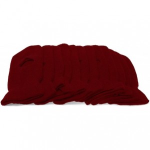 Skullies & Beanies One-Hole Ski Mask - 12 Pack - Burgundy - CT11Q2T8RZP $29.75