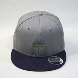 Baseball Caps Premium Plain Cotton Twill Adjustable Flat Bill Snapback Hats Baseball Caps - 70 Navy/Gray - CF12MSKBVTZ $12.65