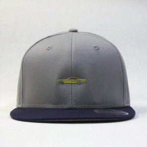 Baseball Caps Premium Plain Cotton Twill Adjustable Flat Bill Snapback Hats Baseball Caps - 70 Navy/Gray - CF12MSKBVTZ $12.65