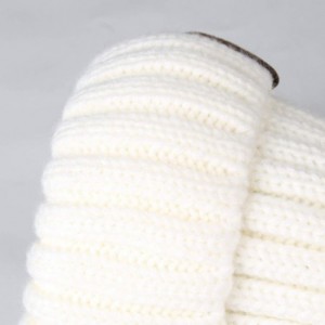 Skullies & Beanies Winter Beanie for Women Fleece Lined Warm Knitted Skull Cap Winter Hat - 04-white - CF18UTCXK0A $12.10