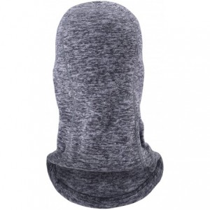 Skullies & Beanies Balaclave Fleece Windproof Ski Mask Face Mask Tactical Hood Neck Warmer - Cationic Fleece-heather Grey - C...