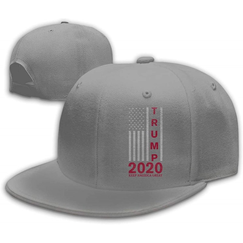 Baseball Caps Trump 2020 Keep America Great Snapback Flat Baseball Cap Unisex Adjustable - Trump 2020 Keep America Great(grey...