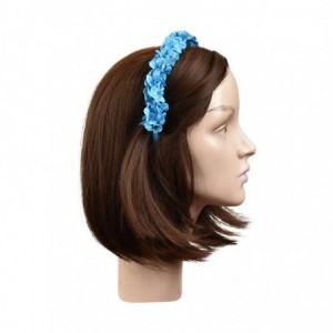 Headbands Small Flowers Full Wreath Headband - Blue - Blue - CA185EL32DE $23.86