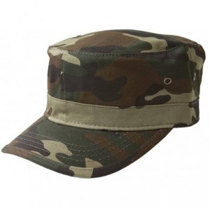 Newsboy Caps Basic GI Cadet Hats - Woodland Camo - C011CDSXT3J $20.66