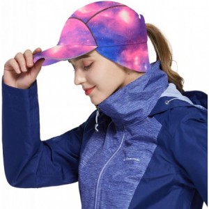 Baseball Caps Women Ponytail Winter Fleece Running Earflap Hat Men Windproof Warmer Skull Cap Cycling Ski Baseball Accessorie...