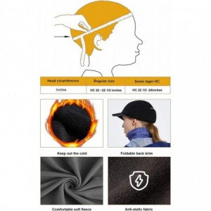 Baseball Caps Women Ponytail Winter Fleece Running Earflap Hat Men Windproof Warmer Skull Cap Cycling Ski Baseball Accessorie...