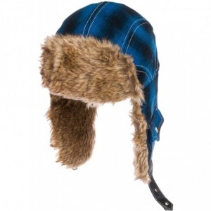 Skullies & Beanies Trooper Ear Flap Cap w/Faux Fur Lining Hat - Western Trapper - CG11PV6E1DR $18.31