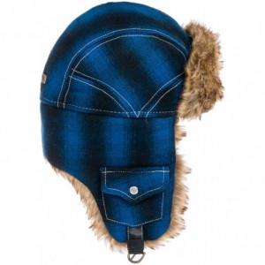 Skullies & Beanies Trooper Ear Flap Cap w/Faux Fur Lining Hat - Western Trapper - CG11PV6E1DR $18.31
