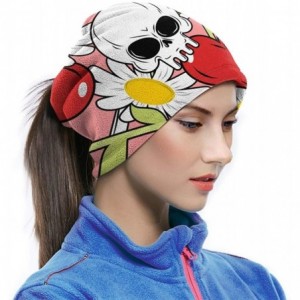 Balaclavas Neck Gaiter Headwear Face Sun Mask Magic Scarf Bandana Balaclava - Cool Skull and Daisy - C2197SEGOX4 $20.66