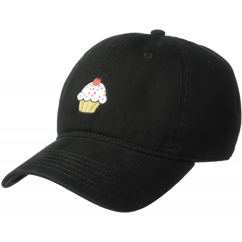 Baseball Caps Men's Cupcake Baseball Cap - Black - CO18UDRR92W $11.22