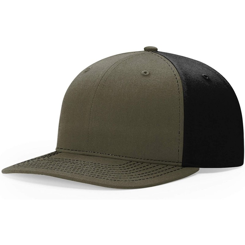 Baseball Caps Unisex 312 Twill-Back Trucker Adjustable Backstrap Baseball Cap - Loden/Black - C318GUZ652O $8.93