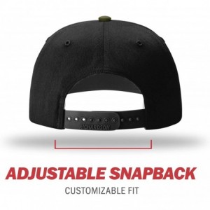 Baseball Caps Unisex 312 Twill-Back Trucker Adjustable Backstrap Baseball Cap - Loden/Black - C318GUZ652O $8.93