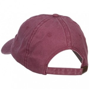 Baseball Caps Grandma Embroidered Washed Cap - Maroon - CS12MYH2DY9 $27.96