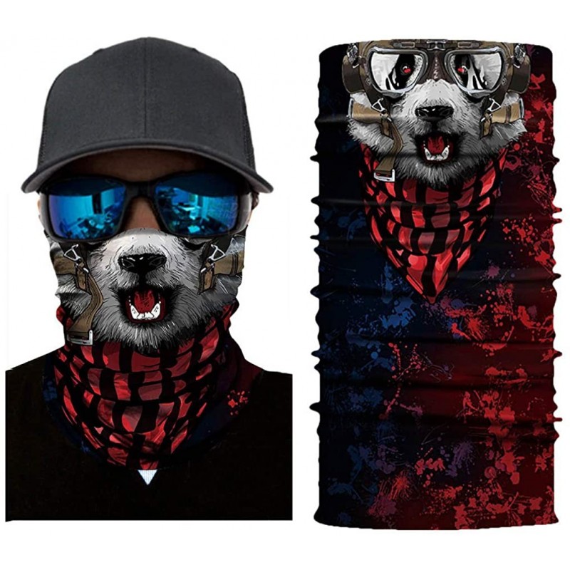 Balaclavas Cat Print Face Mask- Rave Bandana- Neck Gaiter- Scarf- Summer Balaclava for Dust Wind UV Protection - Ctb - CG197Z...