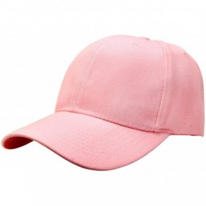 Baseball Caps 2pcs Baseball Cap for Men Women Adjustable Size Perfect for Outdoor Activities - Pink/Pink - CD195CRHU9A $11.25