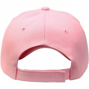 Baseball Caps 2pcs Baseball Cap for Men Women Adjustable Size Perfect for Outdoor Activities - Pink/Pink - CD195CRHU9A $11.25