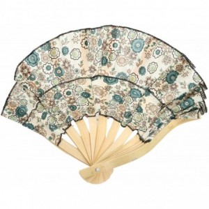 Sun Hats Womens Sun Hat 2 in 1 Sunhat Foldable Bamboo Hand Fan Sunhat Hat (Random Color) - CT182YSC6ZS $10.30