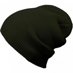 Skullies & Beanies Corduroy Slouchy Beanie Warm Winter Ski Skater Hip-hop Hat - Olive - CT11OCK9MU5 $7.69