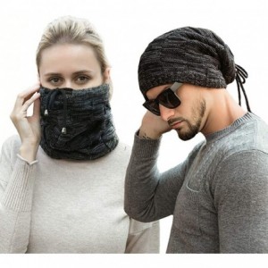 Skullies & Beanies Pony Tail Beanie Dread Beanie Knit Loop Scarf Neckerchief Dreadlocks Hat - Wine Red - C918ALYLSK0 $7.64