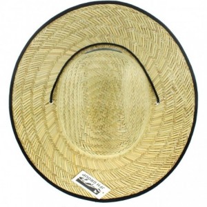 Sun Hats Men's Pierside Wide Brim Straw Sun Hat with Chin Cord - Ca State Bear White - C9182QEKRY6 $27.27