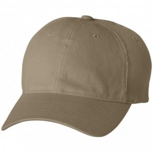 Baseball Caps Low Profile Garment Washed Cotton Cap - Khaki - CW11O82H5XD $18.08