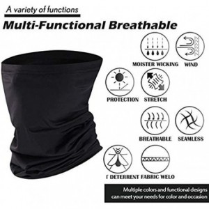 Balaclavas Scarf Balaclava Mask-Neck Gaiter Scarf Mask Sunscreen Breathable Bandanas mask - Black - C2198GDLAQ6 $21.27