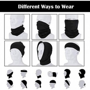 Balaclavas Scarf Balaclava Mask-Neck Gaiter Scarf Mask Sunscreen Breathable Bandanas mask - Black - C2198GDLAQ6 $21.27