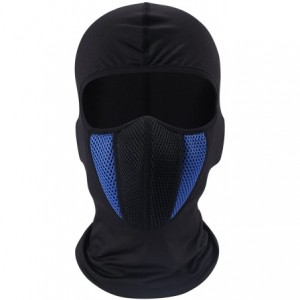 Balaclavas Windproof Face Mask-Balaclava Hood-Cold Weather Motorcycle Ski Mask - Black Blue - C018YQ2KWST $8.64