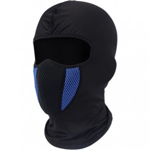 Balaclavas Windproof Face Mask-Balaclava Hood-Cold Weather Motorcycle Ski Mask - Black Blue - C018YQ2KWST $8.64