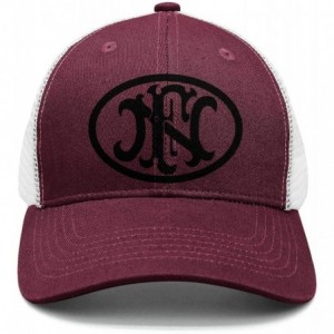 Sun Hats Unisex Outdoor Cap Baseball Curved Snapback-FN-Herstal-Golf Hat Performance - Maroon-15 - CB18QWKOAER $17.72