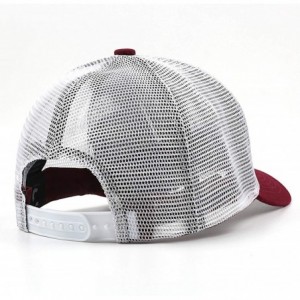 Sun Hats Unisex Outdoor Cap Baseball Curved Snapback-FN-Herstal-Golf Hat Performance - Maroon-15 - CB18QWKOAER $17.72