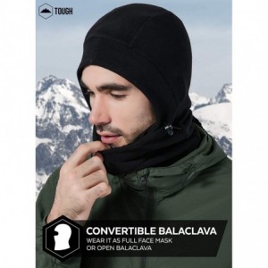 Balaclavas Balaclava Ski Mask - Extreme Cold Weather Face Mask - Heavyweight Fleece Hood Snow Gear for Men & Women - C512MEAX...