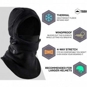 Balaclavas Balaclava Ski Mask - Extreme Cold Weather Face Mask - Heavyweight Fleece Hood Snow Gear for Men & Women - C512MEAX...