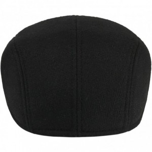 Baseball Caps Classic Herringbone Newsboy Hunting Headwear - Black - CF12NDYIZLH $12.63