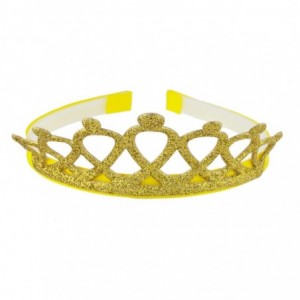 Headbands Pink Purple Yellow Silver Glittery Tiara (4pc) Fashion Headbands - CR18INGIG42 $10.67