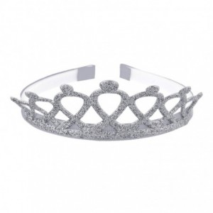 Headbands Pink Purple Yellow Silver Glittery Tiara (4pc) Fashion Headbands - CR18INGIG42 $10.67