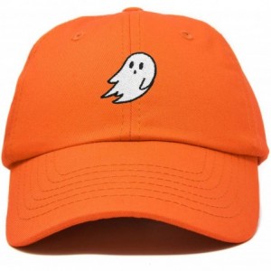 Baseball Caps Ghost Embroidery Dad Hat Baseball Cap Cute Halloween - Orange - C618YQLCU99 $15.39