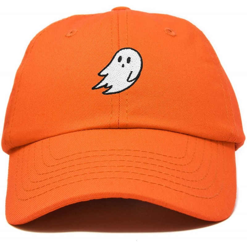 Baseball Caps Ghost Embroidery Dad Hat Baseball Cap Cute Halloween - Orange - C618YQLCU99 $15.39