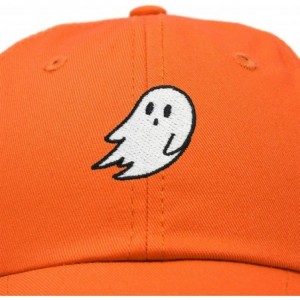 Baseball Caps Ghost Embroidery Dad Hat Baseball Cap Cute Halloween - Orange - C618YQLCU99 $15.39