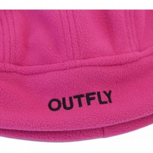 Skullies & Beanies Unisex Beanie Hats Skullcap Polar Fleece Skullies Cap Cotton Liner Men and Women Winter Hat - Pink - C7187...