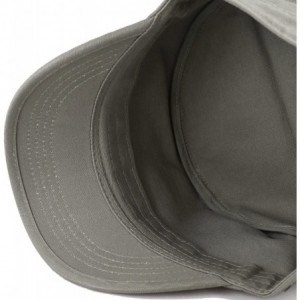 Baseball Caps Washed Cotton Basic & Distressed Cadet Cap Military Army Style Hat - 1. Basic - Olive - CI189ZYHSI9 $9.82