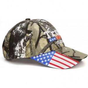 Skullies & Beanies America Adjustable Baseball Campaign Embroidered - Camo - C818WRIC50A $8.49